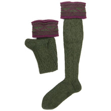 Carica l'immagine nel visualizzatore di Gallery, Stulpenstrümpfe Herren grün