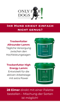 Lade das Bild in den Galerie-Viewer, Only for Dogs Trockenfutter High Energy Lamm – Entwickelt für die aktiven Arbeitstage mit extra Power