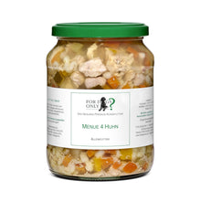 Lade das Bild in den Galerie-Viewer, For Dogs Only Premium Hundefutter Menü Huhn – Natürlich. Gesund.