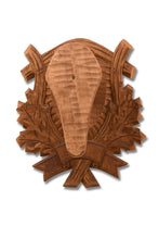 Lade das Bild in den Galerie-Viewer, Trophäenschild handgeschnitzt Muffelwild Typ 652