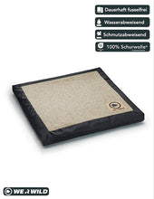 Load image into Gallery viewer, Beheizbares Sitzkissen aus hochwertigem Loden creme
