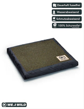 Load image into Gallery viewer, Beheizbares Sitzkissen braun, aus bestem deutschen Loden
