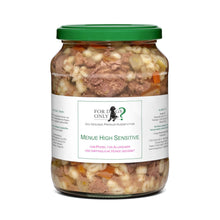 Lade das Bild in den Galerie-Viewer, For Dogs Only Premium Hundefutter Menü High Sensitive – Für Allergiker und empfindliche Hunde
