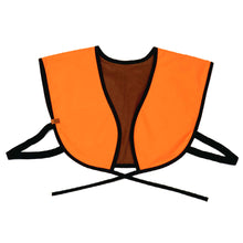 Load image into Gallery viewer, Reversible cape in signal orange / olive
