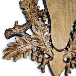 Trophy board hand-carved deer Weissfluh