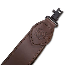 Load image into Gallery viewer, Ostermayer hunting rifle sling with antique tanned deerskin
