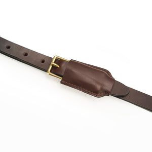 Ostermayer hunting rifle sling with antique tanned deerskin